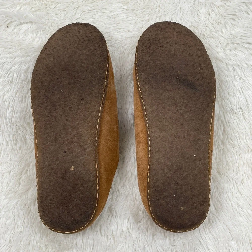 Sorel Slipper Lanner Ridge II Shoes‎ Youth Girls Boys Size 6 Suede Camel Brown